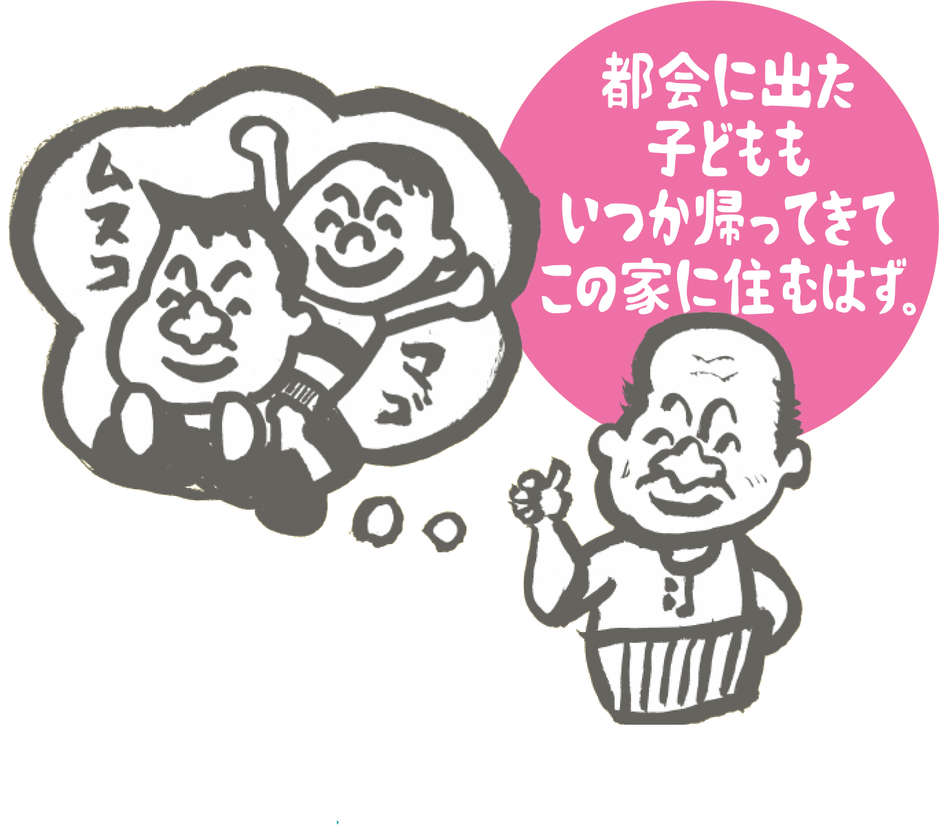 都会に出た子どももいつか帰ってきてこの家に住むはず。